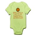 thumbnail image 1 of CafePress - Basketball...Just Like AUNT Infant Bodysuit - Baby Light Bodysuit, 1 of 1