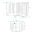 thumbnail image 2 of Patiojoy Parc de Sécurité Pliable à 6 Panneaux pour Animal de Compagnie Blanc, 2 of 7