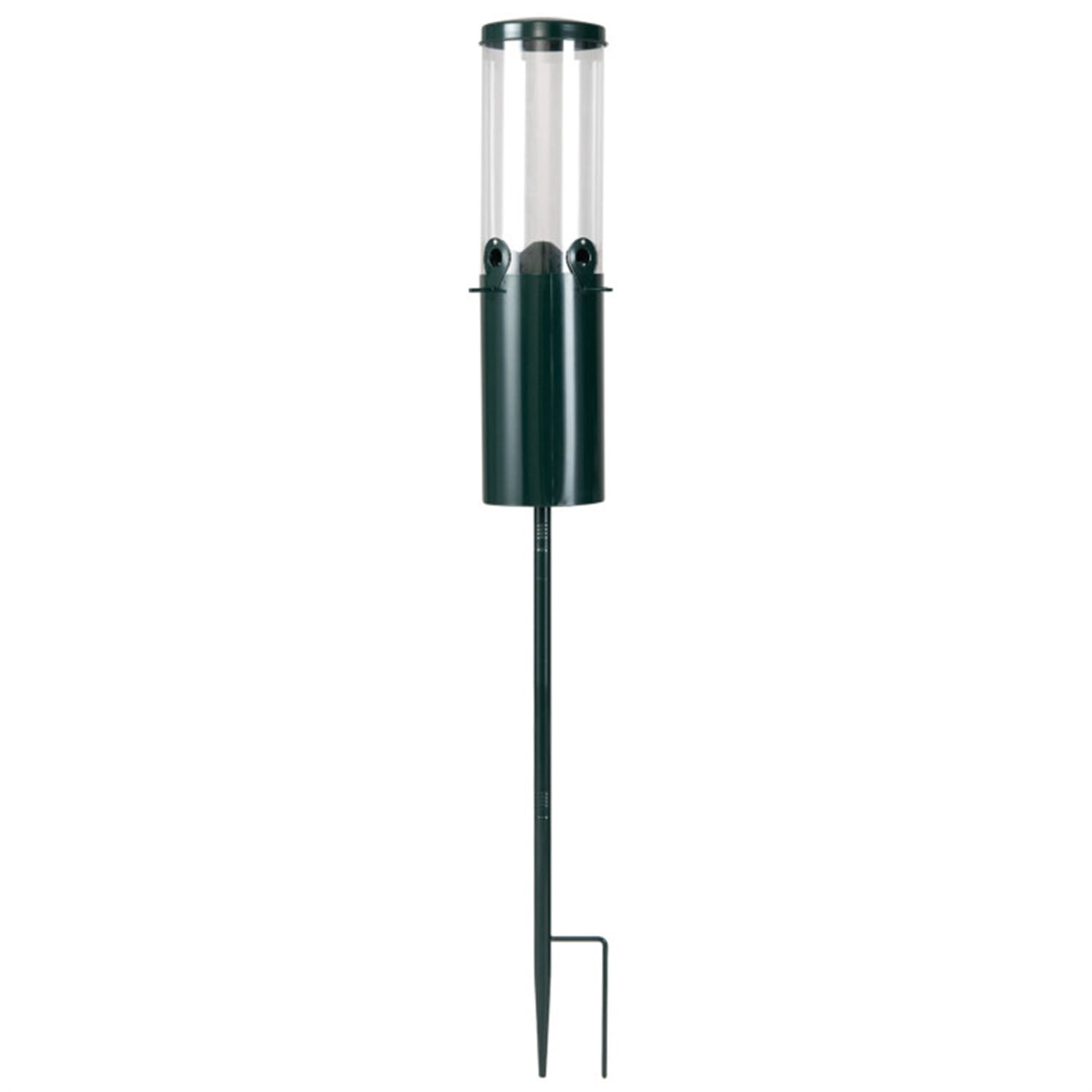 Standing Bird Feeder Squirrel-Proof, 4 Feeding Ports with Perches Heavy-Duty Metal & PC Construction
