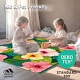 thumbnail image 4 of ODIKA 5'x7' Machine Washable Non-Slip Area Rug, Vibrant Summer High Traffic Rug, Pink, 33785, 4 of 7