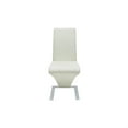 thumbnail image 3 of vidaXL Dining Chairs 6 pcs White Faux Leather, 3 of 3