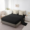 thumbnail image 5 of jejeloiu Kawaii Bowknot Bow 7-Piece Bedding Comforter Set,Chic Ribbon Bowtie King Bedding Sets,Brown Black Bed Sheets For Girl Breathable Home Decor Reversible, 5 of 8