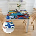 thumbnail image 2 of HAOXIT Mexican Talavera Square, Durable Table Cover for Kitchen Dining Room, Holiday for Party Dinner 36*36, 2 of 7