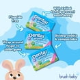 thumbnail image 3 of Brush-Baby Dental Wipes, Biodegradable Baby Gum and Tooth Wipes for Newborns and Toddlers, Pack of 28, 3 of 7