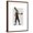 Brown Frame, variant on Art.com Boxing Hare Art Print by Fab Funky, White Frame Wall Art, 17" x 21"