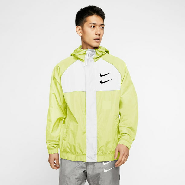 Nike Sportswear NSW Swoosh Full-Zip Men's Jacket Barely Volt-White cj4888-701 -