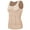 Beige, variant on 2 Packs Men Slimming Body Shaper Vest Compression Shirt Gym Workout Tank Top Sleeveless Abdomen Shapewear