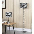 thumbnail image 3 of 59 In. Faux Suede Zebra Print Floor Lamp, 3 of 5