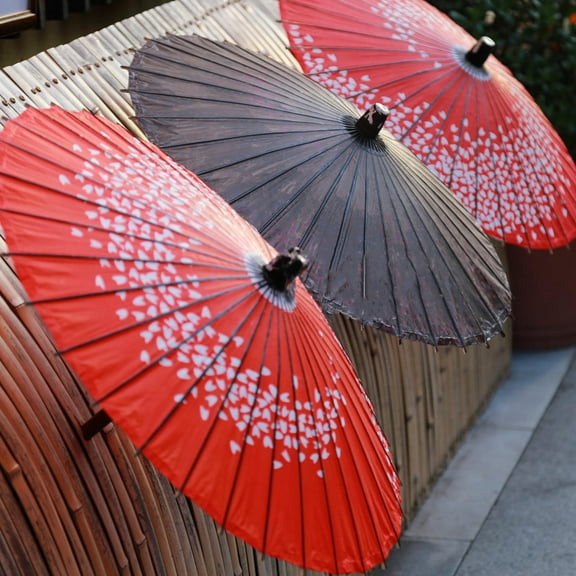 GOOHOCHY 2 Pcs Oil Paper Umbrella Stand for Women Free Shiping