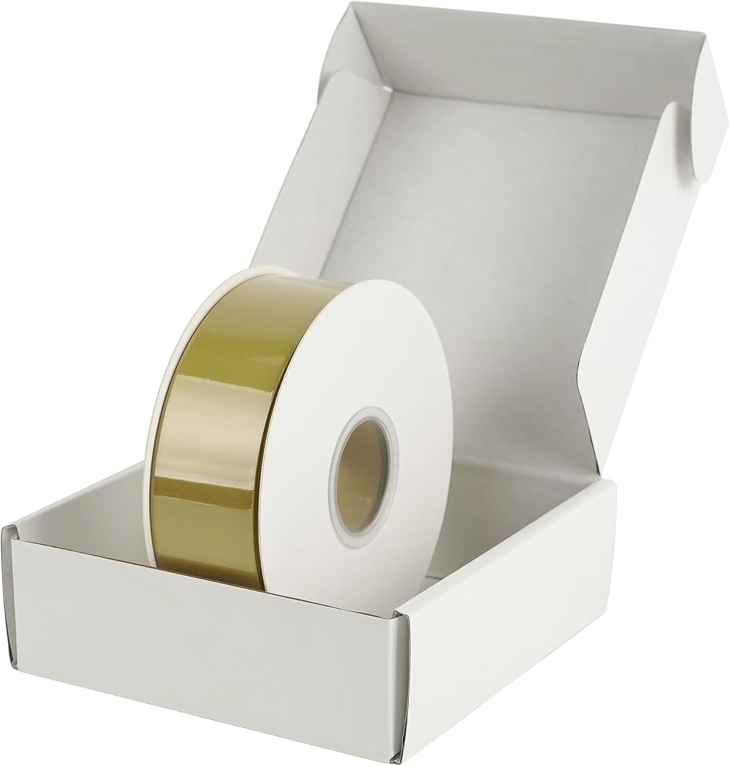 Gold Satin Ribbon 1-1/2 inch x 50 Yards Dijon Gold Double-Faced Satin Ribbon for Gift Wrapping, Bows, Flower Bouquet, Crafts, Bridal Shower Wedding Decor, Christmas Tree
