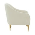thumbnail image 3 of TOV Furniture Serena Cream Velvet Accent Chair, 3 of 6