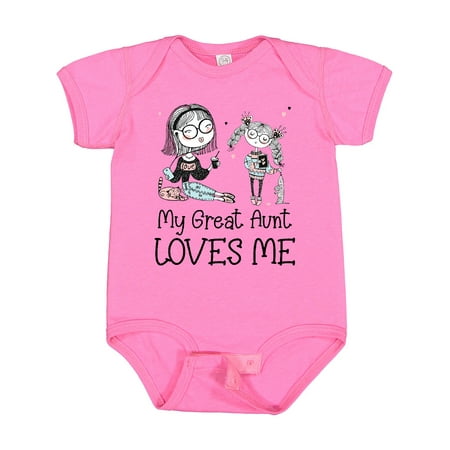 

Inktastic Aunt and Niece - My Great Aunt Loves Me Gift Baby Boy or Baby Girl Bodysuit