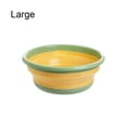 thumbnail image 3 of Yuarrent Lavabo plegable artesanal exquisito, seguro y no tóxico, portátil, para ahorrar espacio, ahorro de espacio, verde L Type2 NO2, 3 of 6
