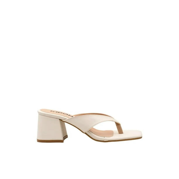 Sandalia Mujer Kipon Tacon Vestir beige 23