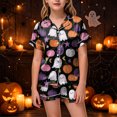 thumbnail image 2 of OJSFQUFP Girls Shorts Set Toddler Short Sleeve Print Shirts Tops Pants Outfits Button, 2 of 6
