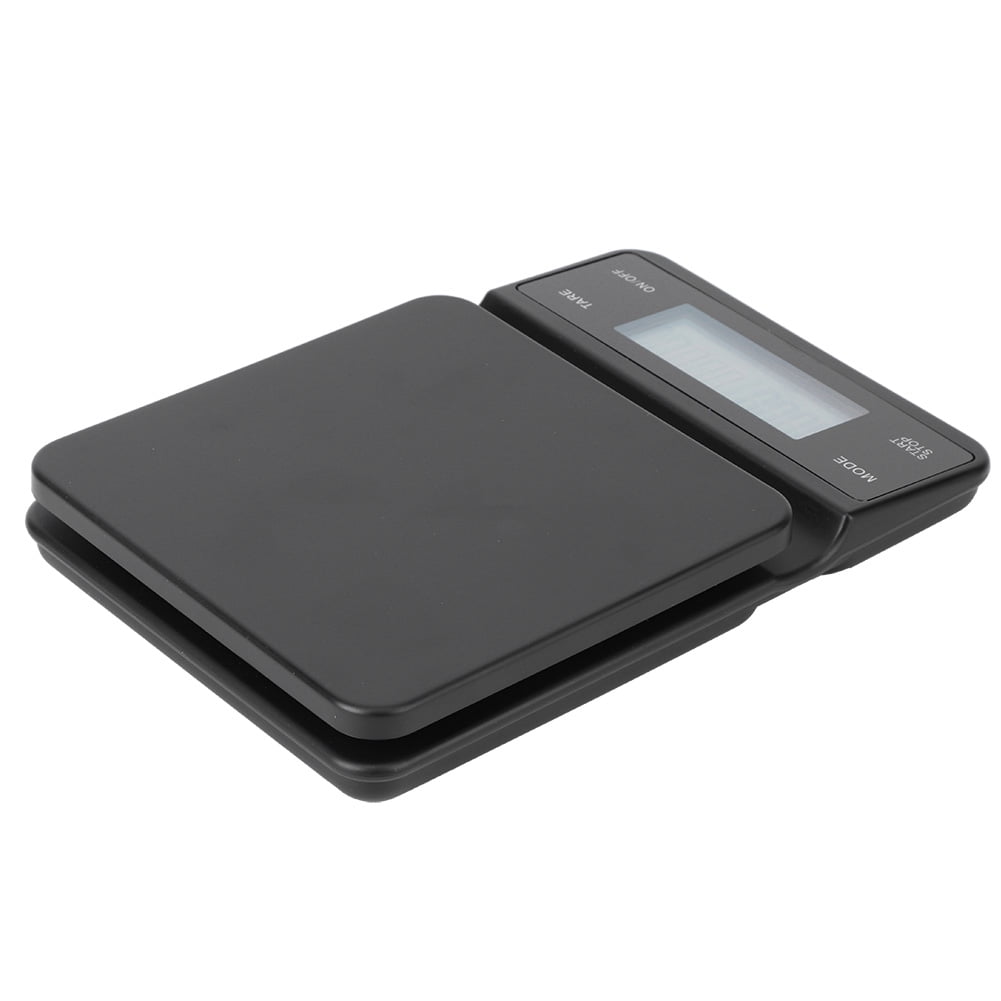 Nieyigj Digital Kitchen Food Coffee Scale, 3kg/0.1g High Precision Electronic Scale with Timer, Built-In Battery USB Charging, LCD Display for Baking Cooking Drip Coffee, Black