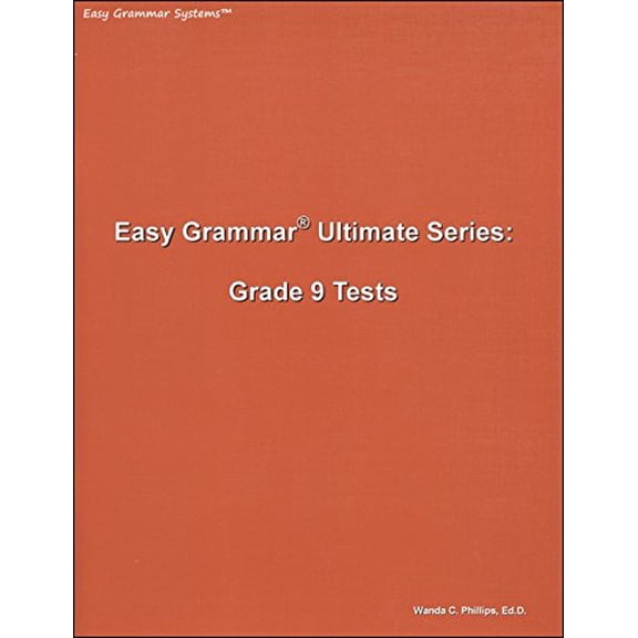 Pre-Owned Easy Grammar Ultimate Series: Grade 9 Student Test Booklet (Paperback) 0936981741 9780936981741