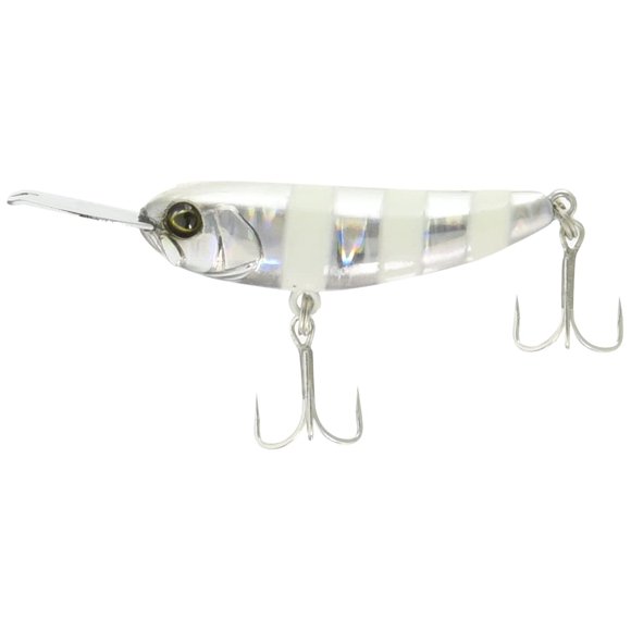 JACKALL Minnow Riser Bait 004, 1.6 inches (40 mm), 0.2 oz (5.6 g), Glow Stripe Lure