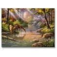 thumbnail image 2 of Day Dream SKDIS1511 15 x 11 in. Kims Deer in Stream Wall Art, 2 of 2
