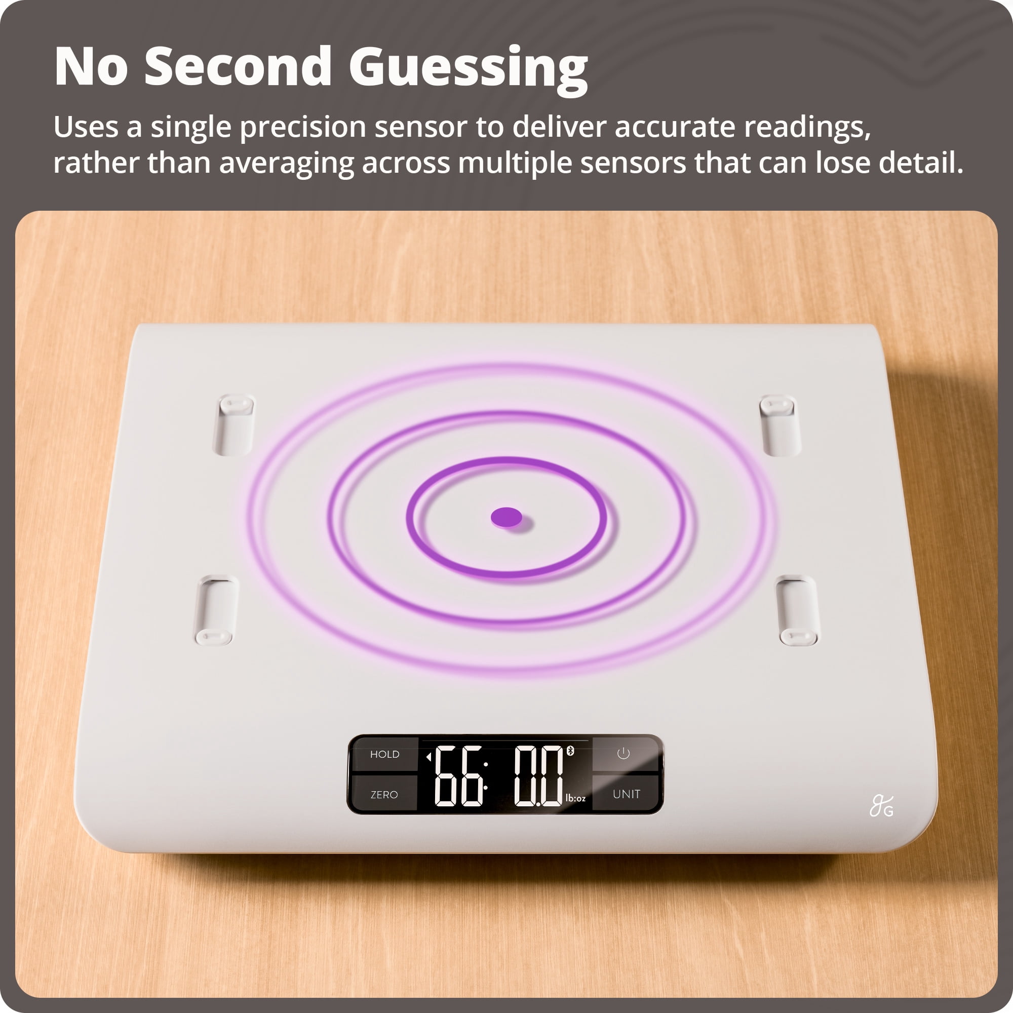 Greater Goods Digital Baby Scale with In-House Algorithm for Wiggly Babies, Infants, and Toddlers