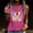 Red, variant on Women's Tops Under $5 Large Summer Casual Round Neck Loose Sleeveless T-Shirt