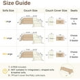 thumbnail image 6 of Couch Covers, 2 Pieces Washable L Shaped Couch Covers Sofa Blanket for Dogs Pet Friendly Sectional Sofa Slipcovers Furniture Protector,71"x 110"+ 71"x 118",(X-Large,Cream White), 6 of 8
