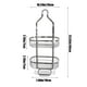 thumbnail image 3 of Estante de ducha de acero inoxidable de 3 niveles para baño | Estante para colgar sobre el cabezal de ducha con ganchos para jabón, toallas, esponjas y champú y acondicionador., 3 of 6