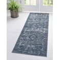 thumbnail image 2 of Rugs.com Oregon Collection Rug – 6 Ft Runner Blue Low-Pile Rug Perfect For Hallways, Entryways, 2 of 8