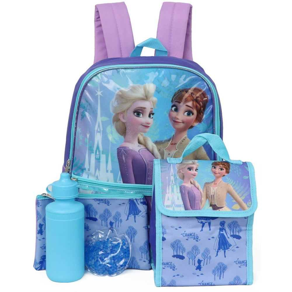 Disney Frozen 5Piece Backpack Lunchbox Set