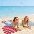 thumbnail image 5 of Kbndieu Waterproof Sandproof Beach Blanket, Extra Large Beach Picnic Outdoor Mat, Sand Free & Quick Drying Beach Essentials for Vacation, Cruise, Picnic & Camping, 5 of 6
