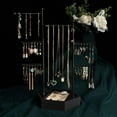 thumbnail image 6 of Sfugno Jewelry Organizer Stand, 6 Tier Jewelry Rack with Adjustable Height Necklace Holder for Organizer Display & Storage Earrings Ring Bracelet, 6 of 8