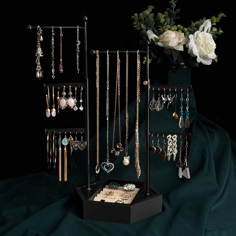 Sfugno 6-Tier Jewelry Organizer Stand, Adjustable Display photo 5