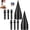 2PCS, variant on Wood Log Splitter Firewood Drill, Hex Shank Kindling Splitter with Detachable Handle, for Camping & Fireplace
