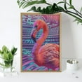 thumbnail image 4 of Diamond Art Kits for Adults, Digital Flamingo Vibrant ArtDiamond Painting Kits for Beginners, Frameless Round 5D Full Drill Diamonds Art Gem Art Crafts Home Decor Gifts, 4 of 8