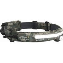 Liteband PRO 1500 Lumen LED Headlamp, Rechargeable Battery Powered, Hard Hat Light, Camo