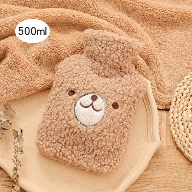 Hot Water Bag with Cover 0.5L Large Classic BPA Free Hot Water Bottle for Bed, Shoulder Pain and