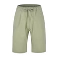 thumbnail image 1 of Aayomet Mens Shorts Fit Plus Size Casual Cropped Pants Summer Patchwork Trousers (Beige, XXL), 1 of 5