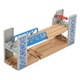 thumbnail image 5 of 1 Set Wooden Train Tracks Railway Toys Double Deck Bridge Overpass Model Toys, 5 of 5