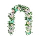 thumbnail image 4 of Guirnalda artificial de mariposas y hojas para decoración de paredes y puertas del hogar, 180 cm (70,8 pulgadas), guirnalda colgante de follaje artificial para envolver escaleras, mesas y, 4 of 6