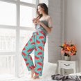 thumbnail image 5 of Salouo Watermelon Print Women's Pajama Pants Casual Loose Sweatpants PJs Flowy Pants Drawstring Palazzo for Women Wide Leg Pants Lounge Pajama -X-Large, 5 of 8