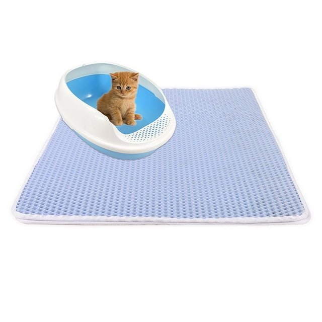 Dual Layer Waterproof Honeycomb Non-Slip Cat Litter Mat Floor Pad?Pet Supply