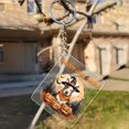 thumbnail image 3 of Happy Halloween Bull Terrier Witches Hat Pumpkin Carving Acrylic Keychain Bully Dog Lovers Gifts Idea Collar Charm Tag Keyring - 02019, 3 of 5