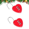 thumbnail image 2 of Shisuyan Resettable Combination Padlock Red 2Pack 2.3x1.6in, 2 of 8
