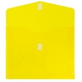 thumbnail image 2 of JAM Paper Plastic Hook & Loop Envelopes, 9.8x13x2, 12/Pack, Yellow, 2 Inch Expansion, 2 of 4