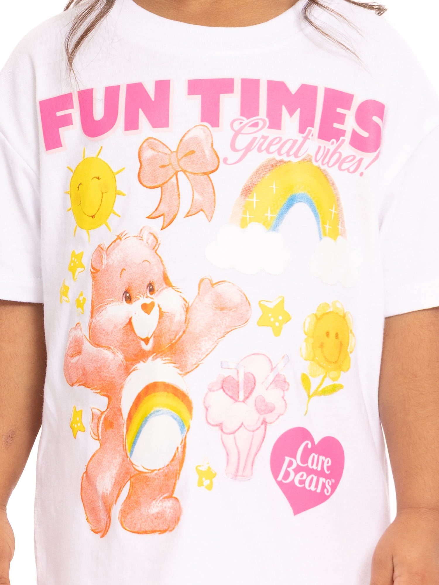 Care Bears Toddler Girls Graphic Tee and Biker Shorts Set, 2-Piece, Sizes 12M-5T