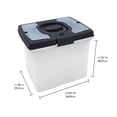 thumbnail image 2 of Gracious Living Caddy de Rangement de Luxe Empilable avec Compartiment d'Accessoires, 2 of 11