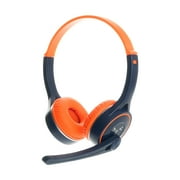 Kids Wireless Headphones w/Built-in Microphone, 30H of Playback Time, Fun Stickers, & Case - Over-Ear Headsets for Online Learning, School, iPhone, iPad, Galaxy, & More