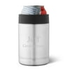 Personalized Stainless Silver Double Wall Insulated Can Cooler