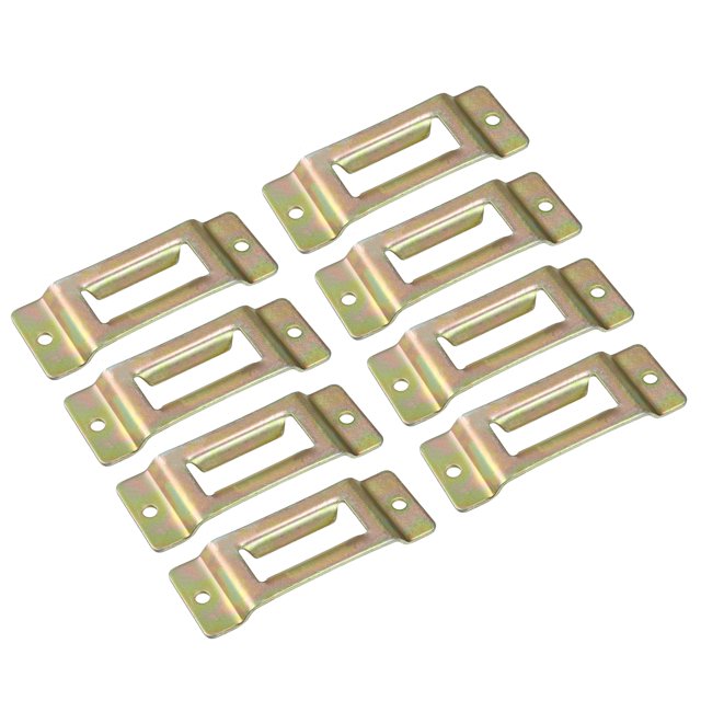 E Pista Ranura Única Ranura Correas para Trinquete Conexión Bronce Tono 8 Unique Bargains Anclajes de riel lateral de caja de camión automotriz