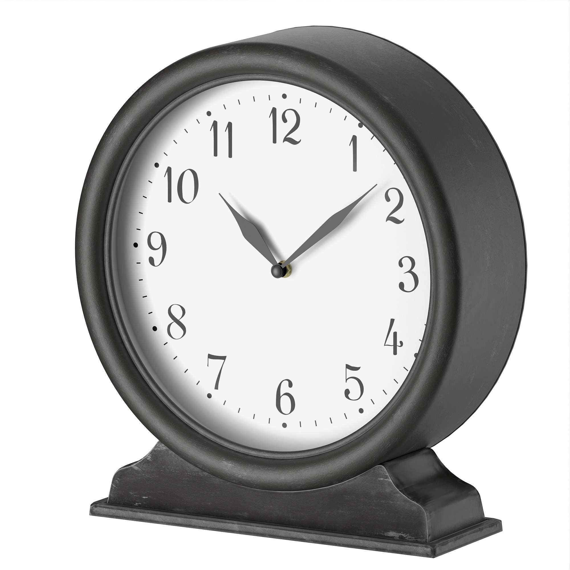 Barnyard Designs Small Vintage Table Clock Ornate Desk Clock Decorative